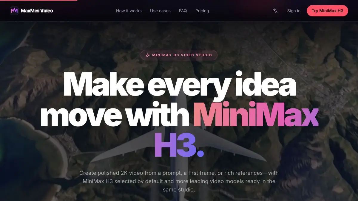 Homepage preview of MaxMini Video